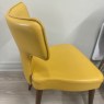 Lalo Chair by Fama in Mustard Genuine Leather Lalo Chair by Fama in Mustard Genuine Leather