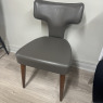 Mimo by Fama - Chair in Dark Leather with Dark Wood Legs Mimo by Fama - Chair in Dark Leather with Dark Wood Legs