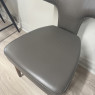 Mimo by Fama - Chair in Dark Leather with Dark Wood Legs Mimo by Fama - Chair in Dark Leather with Dark Wood Legs