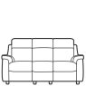 Parker Knoll - Arizona - 3 Seater Sofa Static & Heat Parker Knoll - Arizona - 3 Seater Sofa Static & Heat