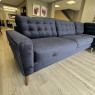 Tivoli RHF Cornersofa in Navy Velvet Fabric Tivoli RHF Cornersofa in Navy Velvet Fabric