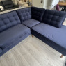 Tivoli RHF Cornersofa in Navy Velvet Fabric Tivoli RHF Cornersofa in Navy Velvet Fabric