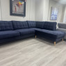Tivoli RHF Cornersofa in Navy Velvet Fabric Tivoli RHF Cornersofa in Navy Velvet Fabric