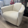 Calia Italia - Hotel Chair with Swivel - Teddy Ivory Fabric Calia Italia - Hotel Chair with Swivel - Teddy Ivory Fabric