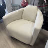 Calia Italia - Hotel Chair with Swivel - Teddy Ivory Fabric Calia Italia - Hotel Chair with Swivel - Teddy Ivory Fabric