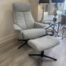 G Plan Lukas Chair and Stool - Piero Silver G Plan Lukas Chair and Stool - Piero Silver