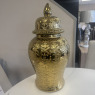 Medium Gold Ceramic Ginger Jar Medium Gold Ceramic Ginger Jar
