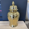 Medium Gold Ceramic Ginger Jar Medium Gold Ceramic Ginger Jar