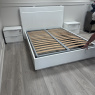 ONDA - White Gloss Kingsize Ottoman Bed with LED ONDA - White Gloss Kingsize Ottoman Bed with LED