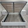 ONDA - White Gloss Kingsize Ottoman Bed with LED ONDA - White Gloss Kingsize Ottoman Bed with LED