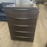 Platinum Night - 5 Drawer Tall Chest Platinum Night - 5 Drawer Tall Chest