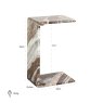 Tovek - Brown Marble Side Table Tovek - Brown Marble Side Table
