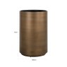 Dira - Extra Large Brushed Gold Planter Dira - Extra Large Brushed Gold Planter