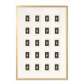 Block Bear - Gold Wall Art Block Bear - Gold Wall Art