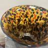 Animal Print Amber Glass Vase Animal Print Amber Glass Vase