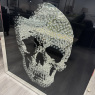Crystal Skull Black & Mirror Artwork Crystal Skull Black & Mirror Artwork