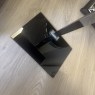 Black Glass Sofa Table - Marked Black Glass Sofa Table - Marked