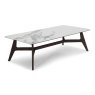 Natuzzi Editions - Plettro Coffee Table - Statuario Ceramic/Brown Ash Natuzzi Editions - Plettro Coffee Table - Statuario Ceramic/Brown Ash