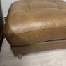 A&J Saddler - Footstool - Tote Tobacco Leather