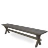 KEENS Kustom - Ancona Bench with X Legs in Wood KEENS Kustom - Ancona Bench with X Legs in Wood