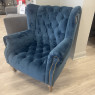 A&J Theo Armchair in Navy Velvet A&J Theo Armchair in Navy Velvet