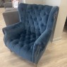 A&J Theo Armchair in Navy Velvet A&J Theo Armchair in Navy Velvet