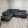 Solar RHF Corner Sofa in Stone Leather Solar RHF Corner Sofa in Stone Leather