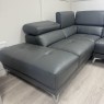 Solar RHF Corner Sofa in Stone Leather Solar RHF Corner Sofa in Stone Leather