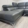 Solar RHF Corner Sofa in Stone Leather Solar RHF Corner Sofa in Stone Leather