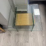 Multi - Glass & Solid Oak Table Multi - Glass & Solid Oak Table