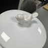 Large White Bird Top Lidded Jar Large White Bird Top Lidded Jar