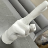 White Resin Hand Ornament - Peace White Resin Hand Ornament - Peace