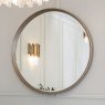 Foyle - Round Mirror Silver Finish Foyle - Round Mirror Silver Finish