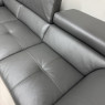 Solar RHF Corner Sofa In Stone Grey Leather Solar RHF Corner Sofa In Stone Grey Leather