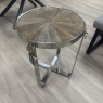 Talquin - Elm & Metal Side Table Talquin - Elm & Metal Side Table