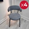 Set of 4 - Simoni Grey Chairs Set of 4 - Simoni Grey Chairs