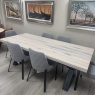 Bodahl - Kansas - Solid Oak Dining Table with X Frame + Bar Bodahl - Kansas - Solid Oak Dining Table with X Frame + Bar