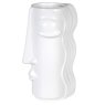 White Face Vase with Hair White Face Vase with Hair
