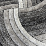 Velvet 3D Carved Piruette Rug - Grey/Black Velvet 3D Carved Piruette Rug - Grey/Black