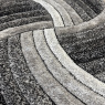 Velvet 3D Carved Piruette Rug - Grey/Black Velvet 3D Carved Piruette Rug - Grey/Black