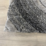 Velvet 3D Carved Piruette Rug - Grey/Black Velvet 3D Carved Piruette Rug - Grey/Black