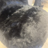 Black Faux Fur Occasional Chair Black Faux Fur Occasional Chair
