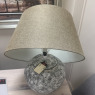 Aged Round Table Lamp - Solid Concrete - Broken Aged Round Table Lamp - Solid Concrete - Broken