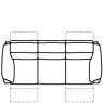 Natuzzi Editions - Houston - 155 - 3 Seater Sofa With 2 Electric Motion Natuzzi Editions - Houston - 155 - 3 Seater Sofa With 2 Electric Motion