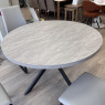 Milano Round Extending Table - Light Grey Milano Round Extending Table - Light Grey