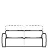 Natuzzi Editions - Baltimora - F46 - 3 Seater Sofa 2 Cushion with Electric Motion Natuzzi Editions - Baltimora - F46 - 3 Seater Sofa 2 Cushion with Electric Motion
