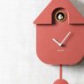 Wall Clock Modern Cuckoo - Ochre Red Wall Clock Modern Cuckoo - Ochre Red