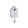 Wall Clock Modern Cuckoo - Metallic Silver Wall Clock Modern Cuckoo - Metallic Silver