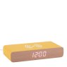 Alarm Clock Retro Flat Led - Bright Yellow Alarm Clock Retro Flat Led - Bright Yellow