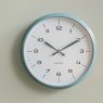 Wall Clock Modern Factory - Misty Blue with Jungle Green Wall Clock Modern Factory - Misty Blue with Jungle Green